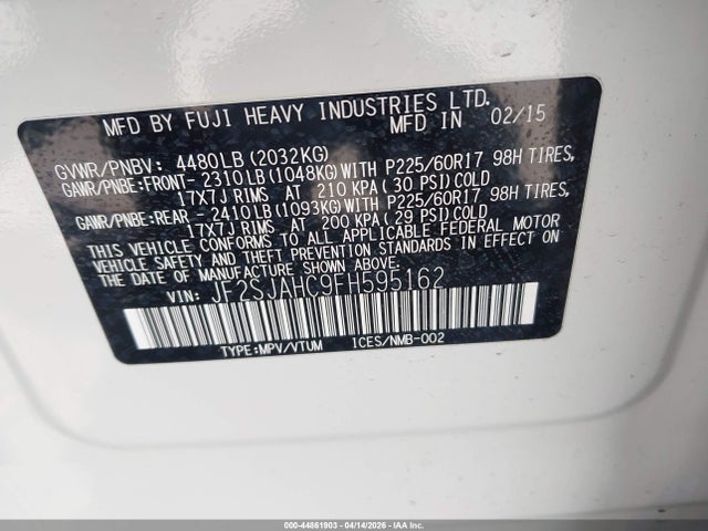 Subaru Forester 2.5i Limited