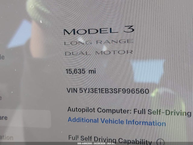 Tesla Model 3 Long Range All-wheel Drive