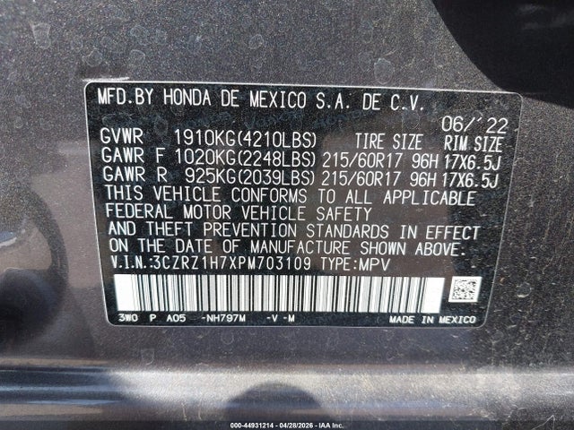 Honda HR-V 2wd Ex-l