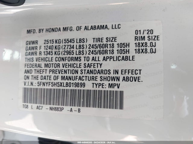 Honda Pilot 2wd Ex-l