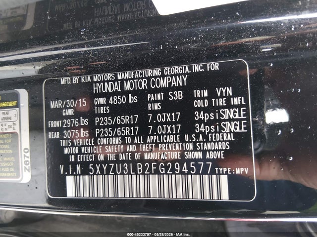 Hyundai SANTA FE 2.4l