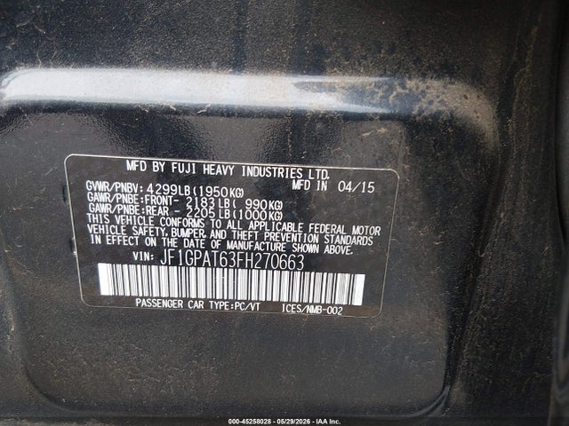 Subaru Impreza 2.0i Sport Premium