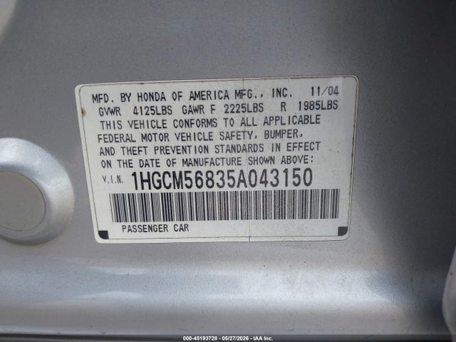 Honda Accord 2.4 Ex