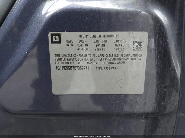 Chevrolet Cruze 1lt Auto
