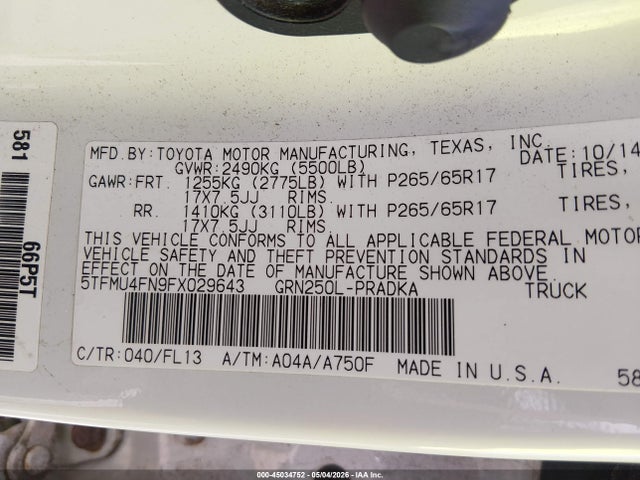Toyota Tacoma Base V6