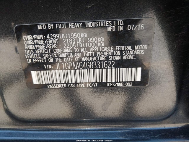 Subaru Impreza 2.0i