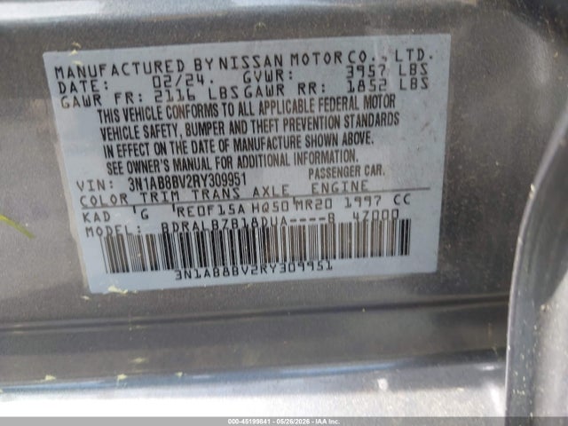 Nissan Sentra S Xtronic Cvt