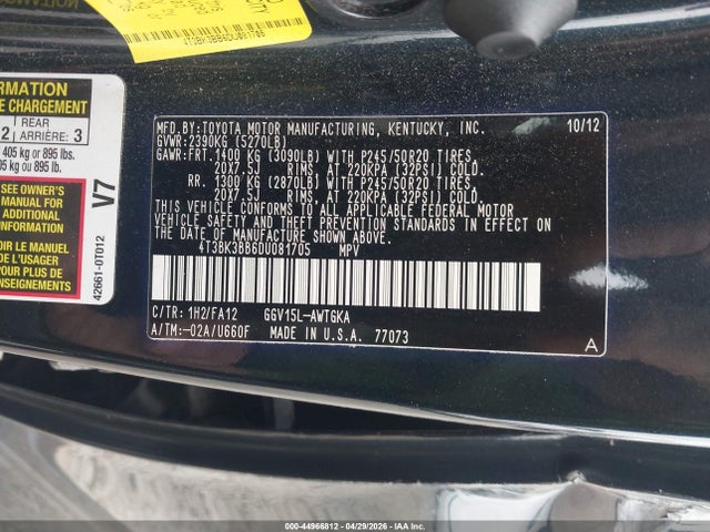 Toyota Venza Le V6
