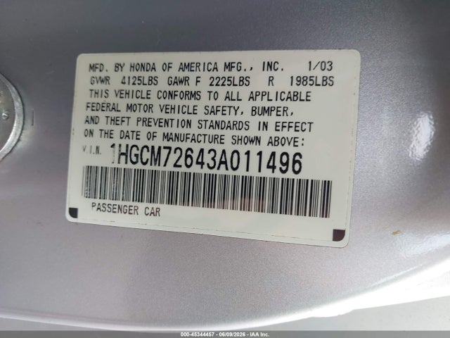 Honda Accord Ex