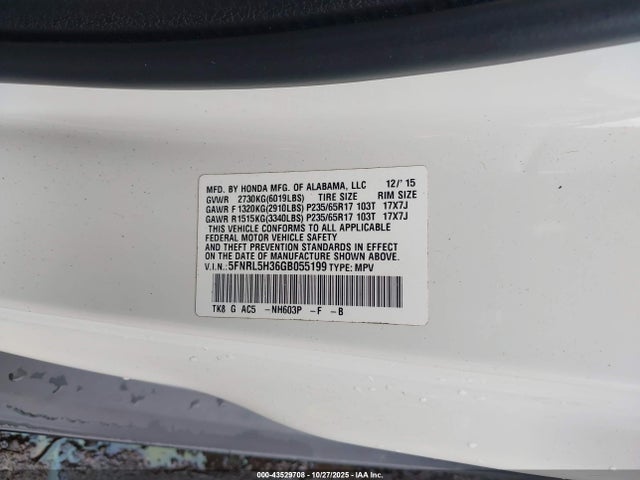 Honda Odyssey Se
