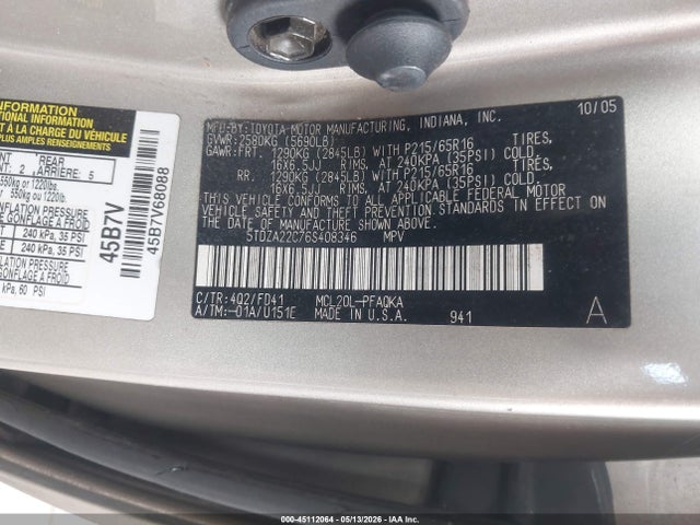 Toyota Sienna Xle