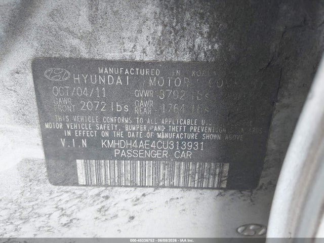 Hyundai ELANTRA Limited (ulsan Plant)