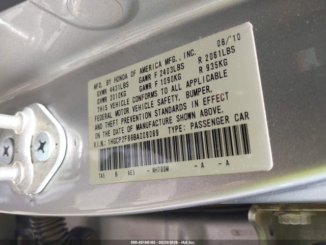 Honda Accord 2.4 Ex-l