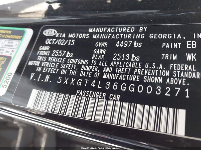 Kia Optima Lx