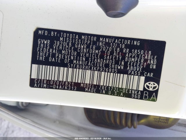 Toyota Corolla Le