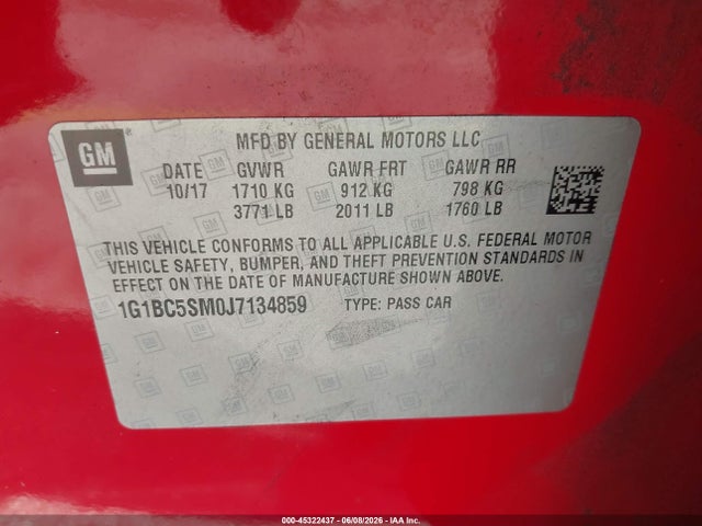 Chevrolet Cruze Ls Auto
