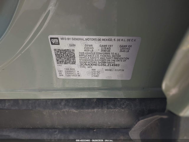 Chevrolet Equinox Fwd Lt