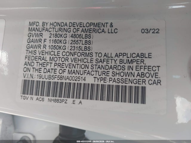 Acura TLX A-spec Package