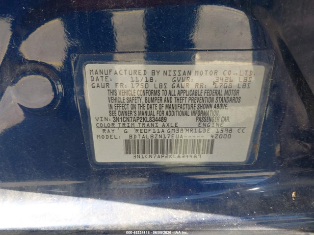 Nissan Versa 1.6 Sv
