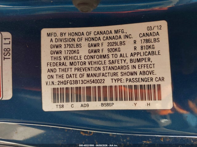 Honda Civic Ex-l