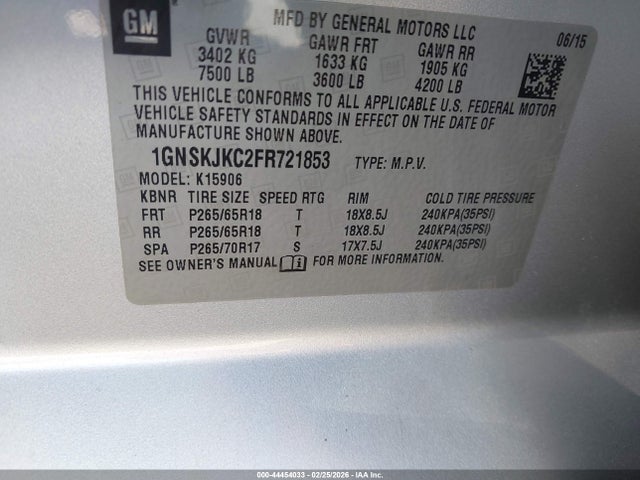 Chevrolet Suburban 1500 Lt