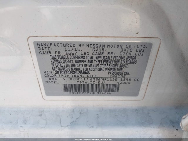Nissan Versa Sv
