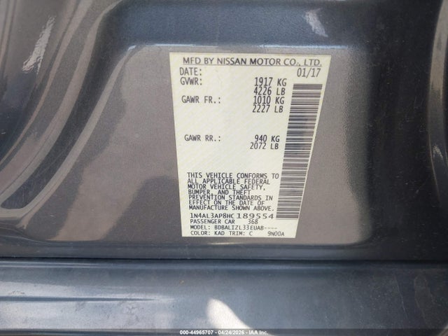 Nissan Altima 2.5 Sv