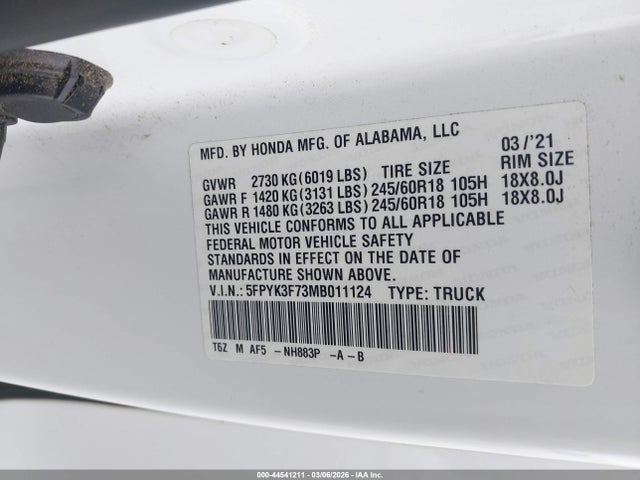 Honda Ridgeline Rtl-e