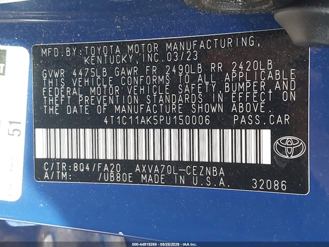 Toyota Camry Le