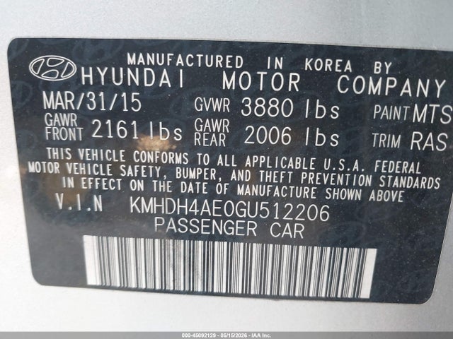 Hyundai ELANTRA Se