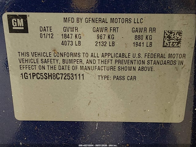Chevrolet Cruze Ls