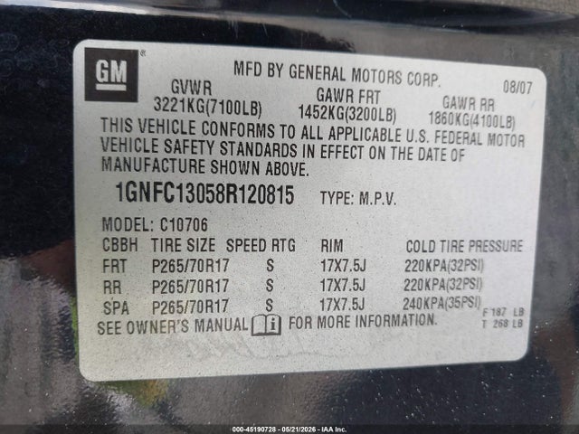 Chevrolet Tahoe Ls