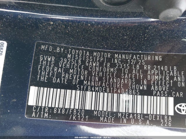 Toyota Corolla Le