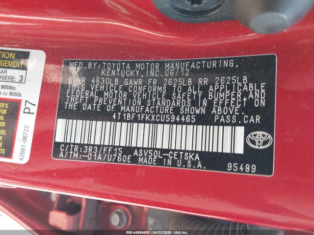 Toyota Camry Se
