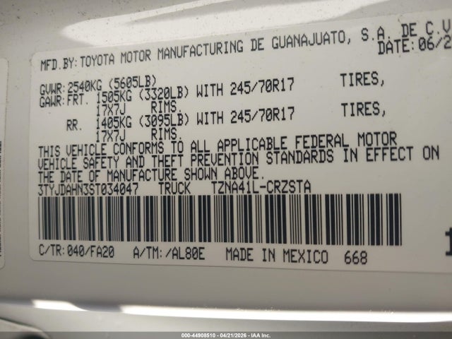 Toyota Tacoma Sr