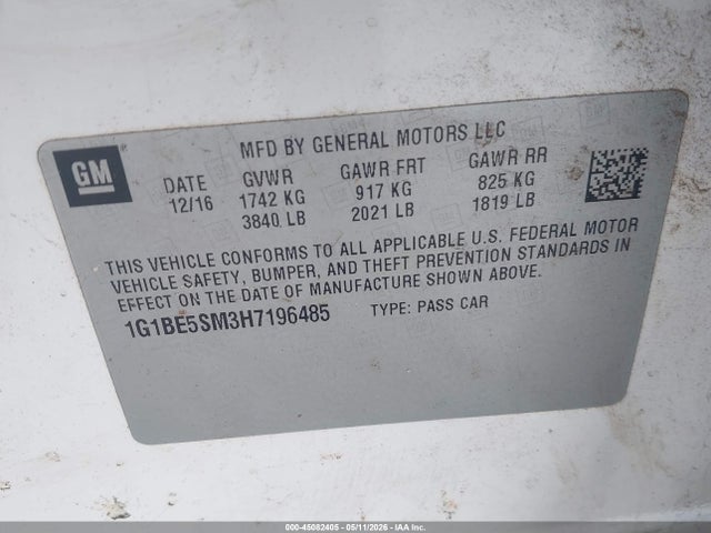 Chevrolet Cruze Lt Auto