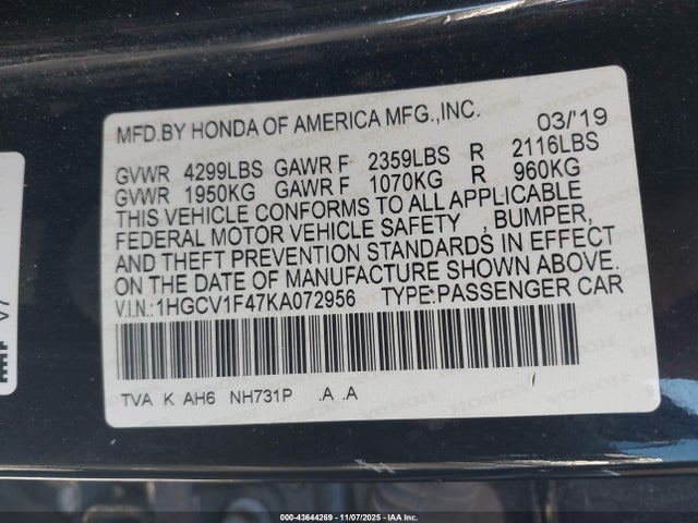 Honda Accord Ex