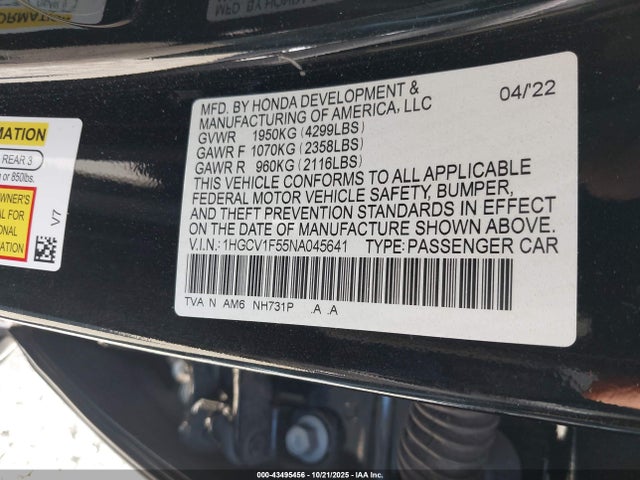 Honda Accord Ex-l