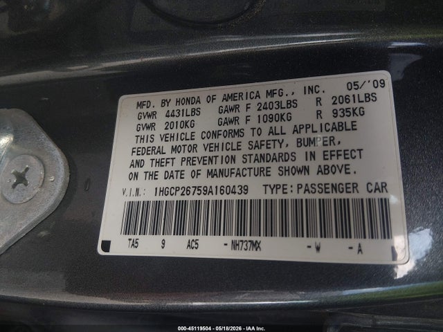 Honda Accord 2.4 Ex