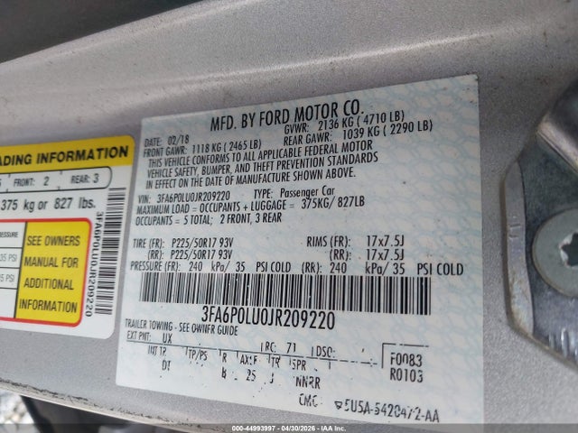 Ford Fusion Se