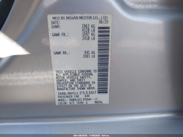 Nissan Altima S Fwd