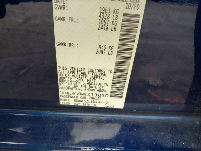 Nissan Altima Sr Fwd