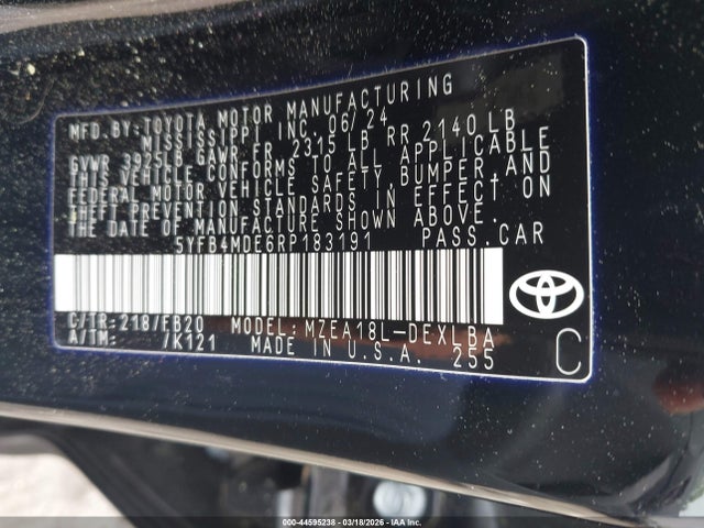 Toyota Corolla Le