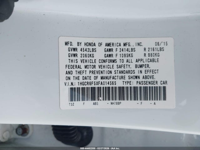 Honda Accord Ex-l