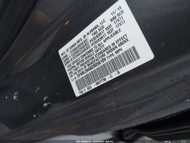 Honda Odyssey Ex-l