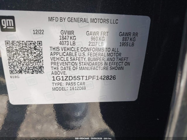 Chevrolet Malibu Fwd 1lt