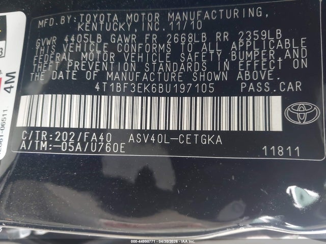 Toyota Camry Xle