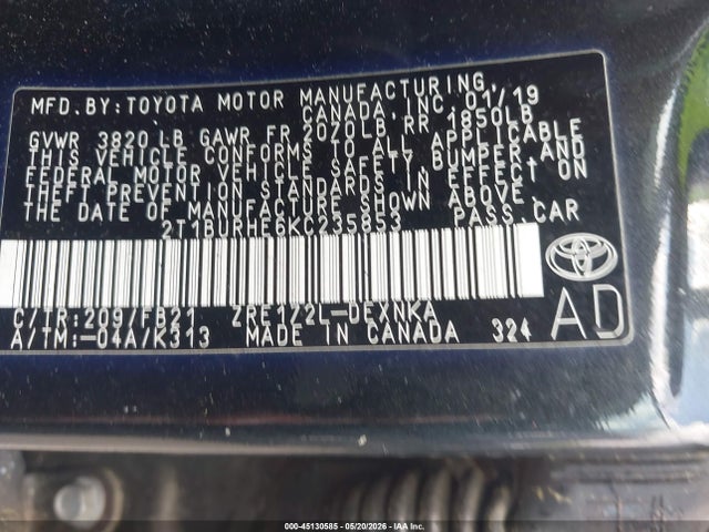 Toyota Corolla Le