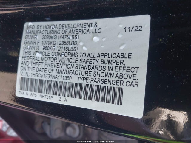 Honda Accord Sport