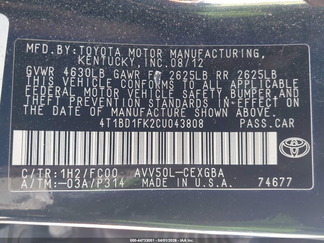 Toyota Camry Xle